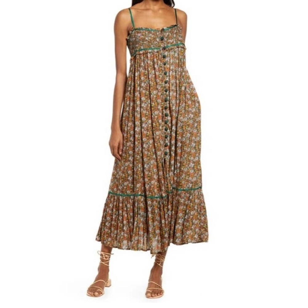 Free People Molly Floral Maxi